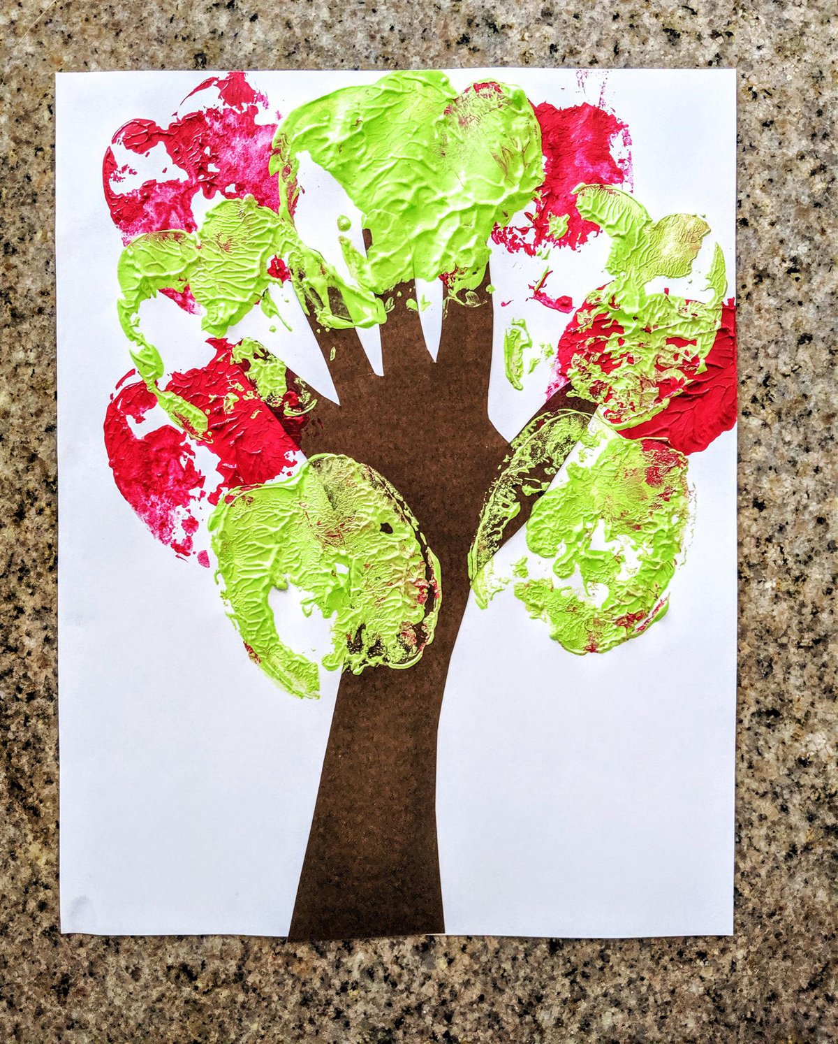 Handprint Apple Tree Kc Parent Magazine