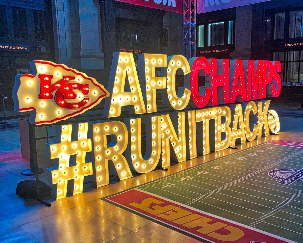 Chiefs Championship Photo Op at Union Station