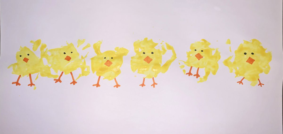 Brush-Painted Spring Chick Craft