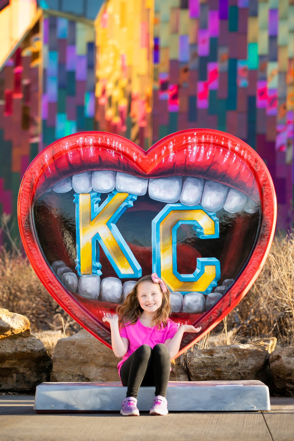 Kansas City KC Heart - Look with Love Theme Editorial Photography