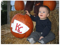 Kansas City Chiefs Pumpkin