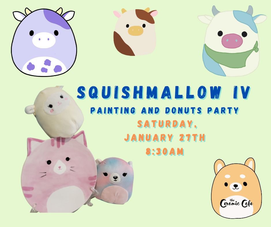 Squishmallows at Ceramic Cafe KC Parent Magazine