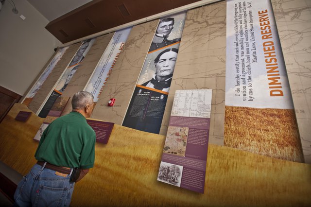 Visitors learn about Freedom's Frontier stories at the Carnegie Building in Lawrence. Courtesy of Visit Lawrence.jpg
