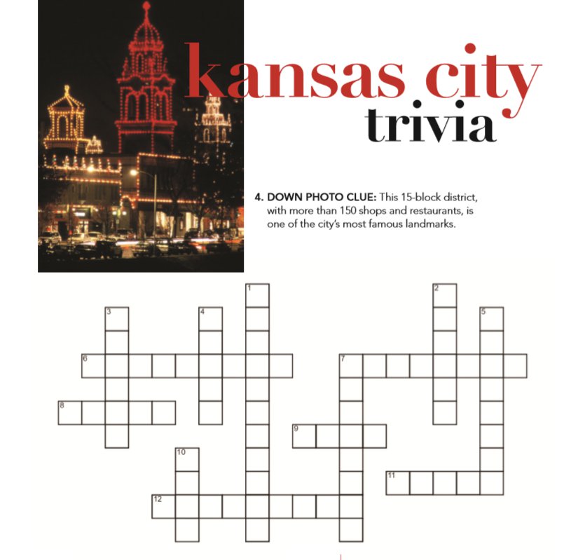 Kansas City Trivia Crossword KC Parent Magazine