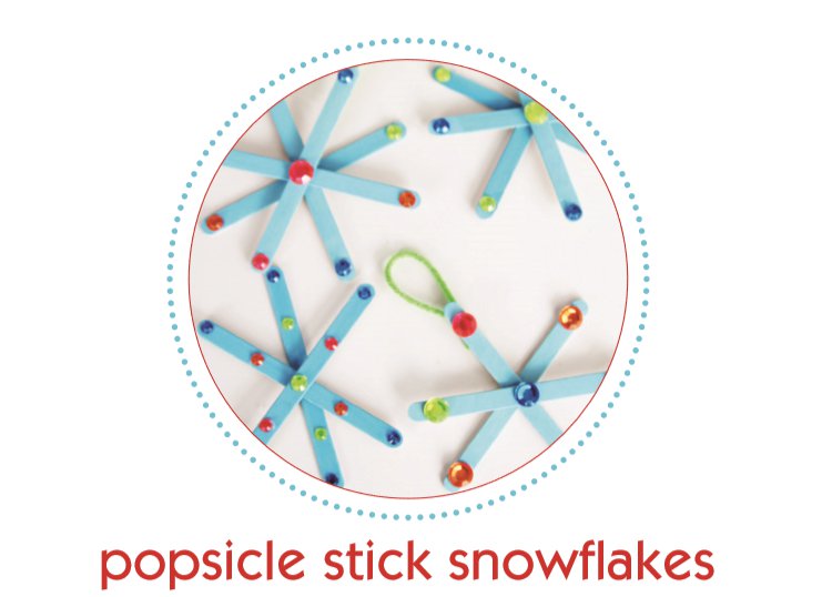Craft Popsicle Stick Snowflake Door Decoration